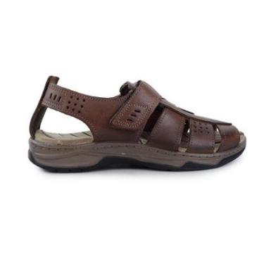 Imagem de Sandália Masculina Pegada Couro Anilina Pinhão - 1322-Masculino