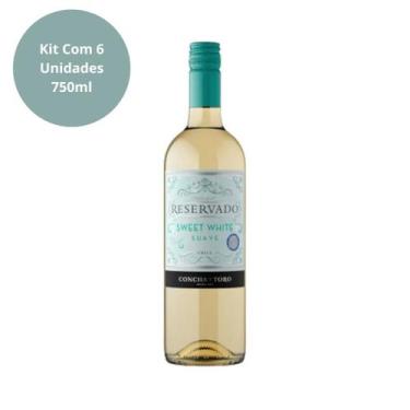 Imagem de Vinho Reservado Sweet White 750ml Kit Com 6 Garrafas - Concha Y Toro