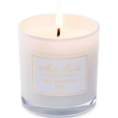 Imagem de Vela Aromática Perfumada Mels Brushes 200g Maça E Canela