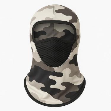 Imagem de Balaclava Proteção Uv Máscara De Pesca Esportiva Protetor Solar Para Ciclismo Mascara Camuflado Bege