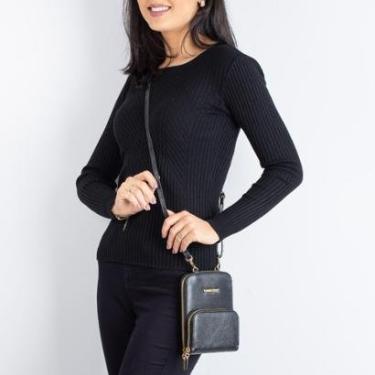 Imagem de Carteira bag feminina de couro liso Ingrid-Feminino