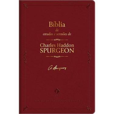 Imagem de Livro - BÍBLIA DE ESTUDOS E SERMÕES DECHARLES H. SPURGEON - Bordô