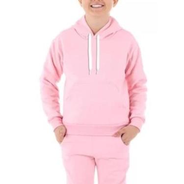 Imagem de Moletom Infantil Moleton blusa de frio Canguru Unissex Agasalho Infantil-Unissex