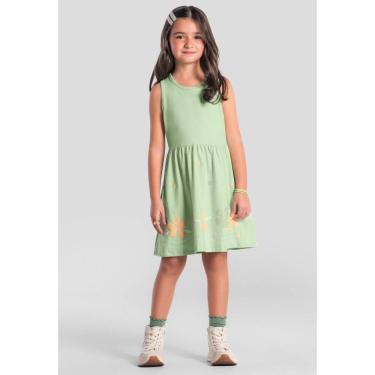 Imagem de Vestido infantil menina floral com glitter Brandili