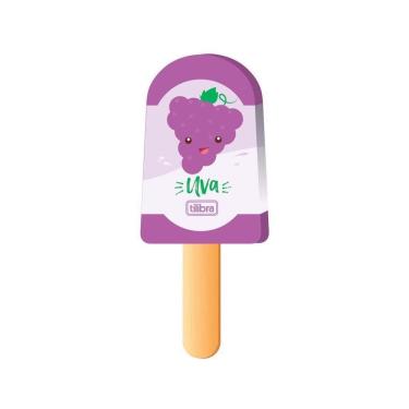 Imagem de Borracha Tilibra Picolé Frutas com Aroma Macia Não Tóxica 1 Unidade para Escrever e Des...
