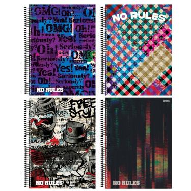 Imagem de Caderno Espiral Capa Dura São Domingos no Roles 10 Matérias 160 Folhas Pautadas Formato 22X27CM 1 Unidade