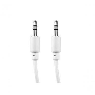 Imagem de Cabo de Áudio Evus C-014 para Som Estéreo com Plug P2 3,5MM em Ambas as Pontas 1M Branco