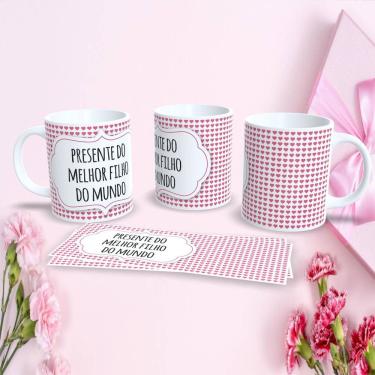Imagem de Caneca Porcelana 325ML Estampa 11 Personalizada Dia das Mães Presente Criativo para Café Branco Outras Marcas