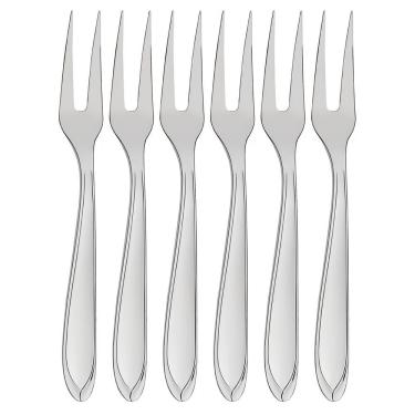 Imagem de Kit 6 Garfos Trinchantes para Carne Laguna em Aço Inox com Acabamento em Brilho para Ch...