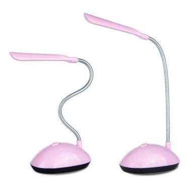 Imagem de Mini Abajur de Mesa LED Articulável a Pilha Hyq0011 para Leitura e Manicure Luz Branca...