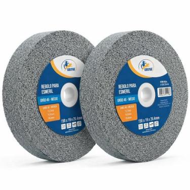 Imagem de 2 Unidades Rebolo P/Esmeril 150x19x25.4 G46 Medio Guepar