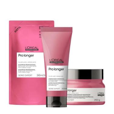 Imagem de Kit L'Oréal Professionnel Pro Longer Home Care Refil (3 produtos)