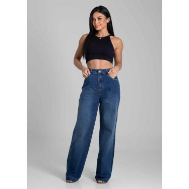 Imagem de Calça Jeans Feminina Sawary Wide Leg - 282075