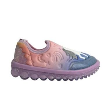 Imagem de Tênis Bibi Roller 2.0 Menina Infantil Slip On Unicórnio-Feminino