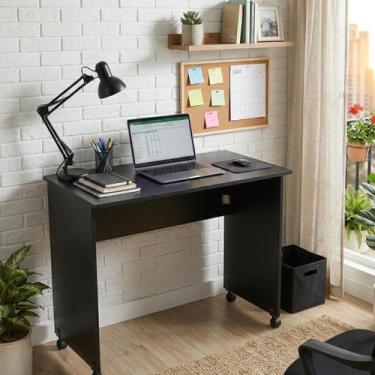 Imagem de Mesa Escrivaninha Para Notebook Estudos Multiuso Dobrável Home Office 