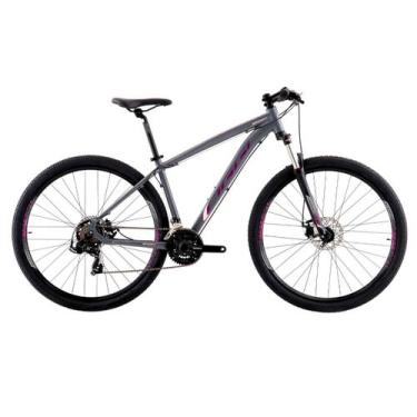 Imagem de Bicicleta Aro 29 Oggi Hacker Sport 21v - Grafite/Rosa/Preto - Oggi Bik
