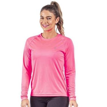 Imagem de Poker 4423 camiseta fator de proteçao uv50 feminina, Azul piscina, P