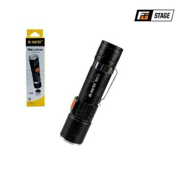 Imagem de Lanterna LED Tática Recarregável USB B-max 8411 - 85000 Lumens