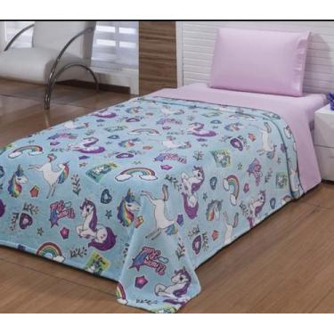 Imagem de Manta Infantil Estampada Personagens Solteiro Super Macio 1,5m X 2,1m 