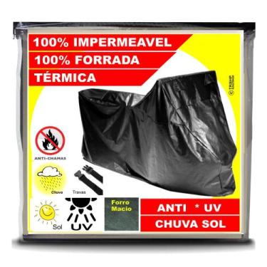 Imagem de Capa Para Cobrir Moto * Honda CG 160 Fan Anti Uv Chuva Forrada 100% Te