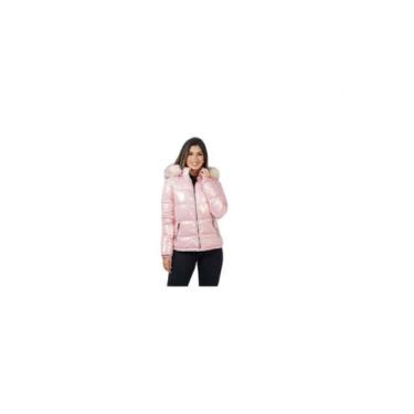 Imagem de Jaqueta Feminina Puffer Kla Metalizada Rosa, P