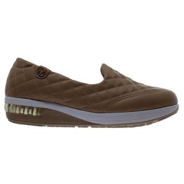 Imagem de Tênis Slip On Casual Feminino Modare Ultraconforto 7320.263 Camel, 36,