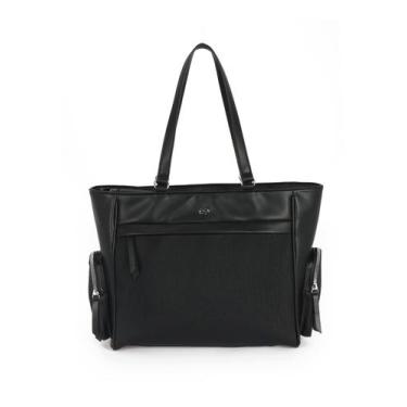 Imagem de Bolsa Feminina Gash de Ombro em PU para Trabalho e Faculdade com Compa