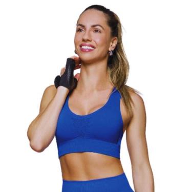 Imagem de Top Nadador Sem Costura Selene kit c/02, Azul, GG