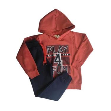 Imagem de Conjunto moletom com capuz menino - inverno - Hrradinhos, Caramelo, 6