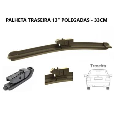 Imagem de Palheta Limpador Traseira Universal 13" Polegadas 33CM - NATELA / AUTO