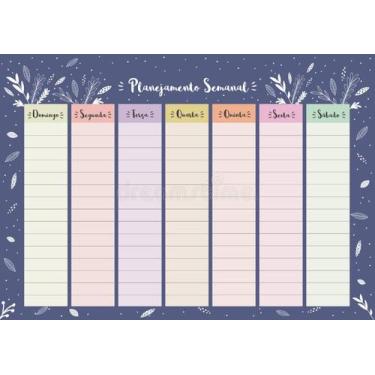 Imagem de Calendario planejamento semanal - faniquita rosa - LUZ E VIDA