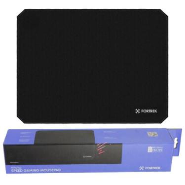 Imagem de Mouse Pad Gamer Fortrek Speed Borda Costurada Preto Para Mouse  Redrag