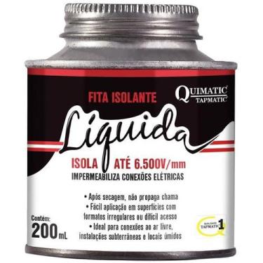 Imagem de Fita Isolante Líquida Preta 200ml Quimatic BD1