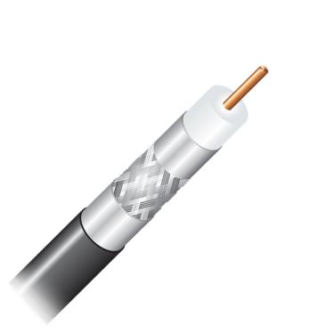 Imagem de Cabo Coaxial Cabletech RGE-06 TSNET Blindagem 95% 305 Metros Preto