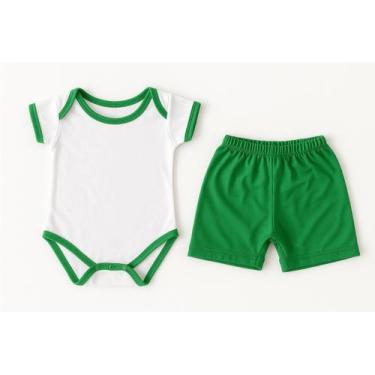 Imagem de Kit Body Bebê com Tapa Fralda em Malha Suave 100% Poliester  Conforto 