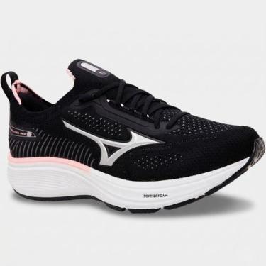 Imagem de Tênis Mizuno Cool Ride 3 Feminino - Preto e Rosa - 39, 39