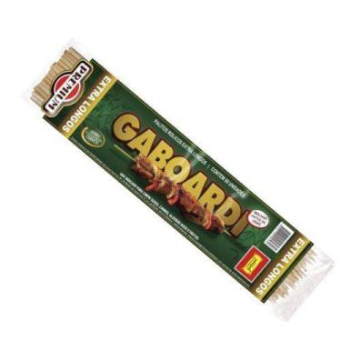 Imagem de Espeto Palito Para Churrasco C/50 Espetinhos 30 Cm Bambu - Gaboardi