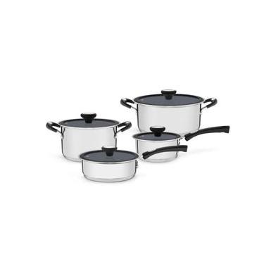 Imagem de Jogo de Panelas Tramontina Solar Ceramic em Aço Inox com Revestimento Interno Cerâmico Grafite 4 Peças