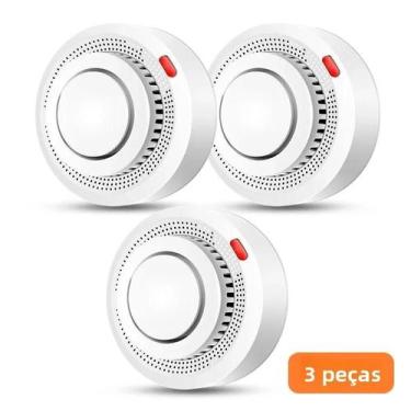 Imagem de Sensor De Fumaça WiFi Inteligente Com Som De 85dB Para Proteção Contra