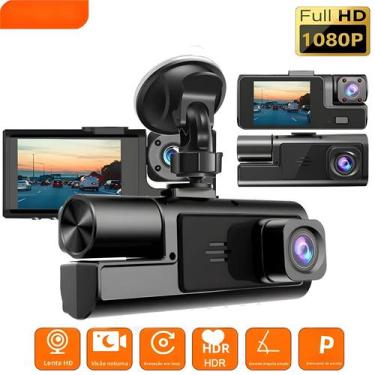 Imagem de Câmera DVR Para Carro 1080P Frontal E 720P Traseira 140 graus Câmera D