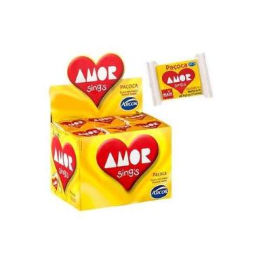 Imagem de Paçoca Amor Arcor contendo 30 unidades