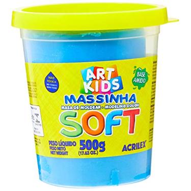 Imagem de Acrilex Soft Massa de Modelar, Azul, 500 g