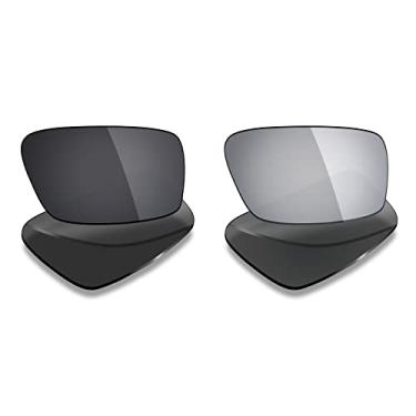 Imagem de 2 pares de lentes polarizadas de substituição da Mryok para óculos de sol Oakley Twitch – Opções