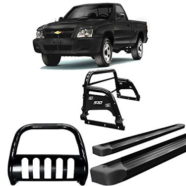 Imagem de KIT QUEBRA MATO+SANTO ANT H3+ESTRIBO PLAT S10 94/11 PRETO CS