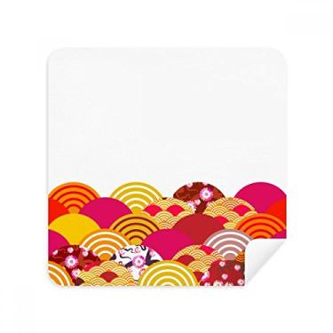 Imagem de Line Sakura Pattern Geometry Glasses Cloth Screen Cleaner Suede Fabric 2 Pack
