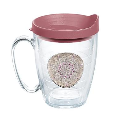 Imagem de Tervis Enfeite de Natal de flocos de neve feito nos EUA com parede dupla, caneca de 473 ml, gelada