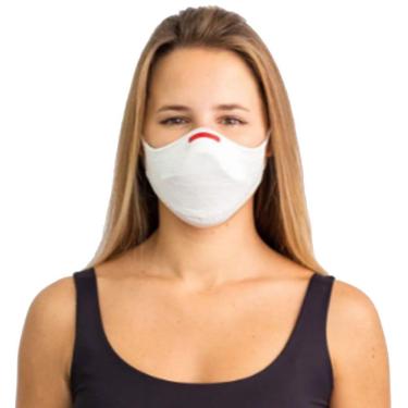 Imagem de Máscara de Proteção Fiber Knit Air Tamanho G Branca + 30 Filtros de Proteção + Suporte 3D