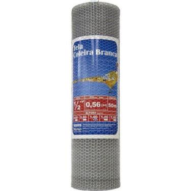 Imagem de Tela Coleira Branca para Viveiro 1/2 x 26 x 1,00m 50m