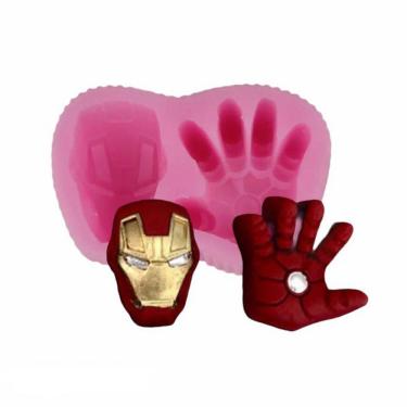 Imagem de Molde De Silicone Homem De Ferro 3D