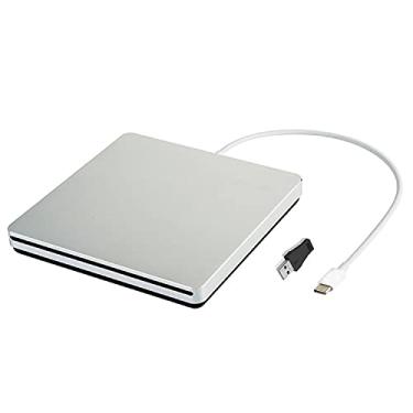 Imagem de Compartimento externo para CD DVD Drive USB C USB 3.0 gravador tipo C portátil Slim DVD CD RAM gravador leitor para iMac Notebook Desktop suporta Mac os Win 7 Win8 Win10 (Lisa)